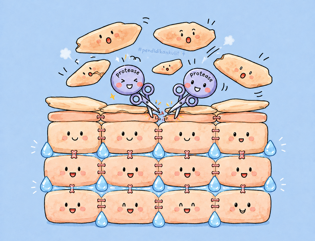Apa Kaitan Enzyme Protease Dengan Skin Barrier, Hydration Dan Exfoliation?