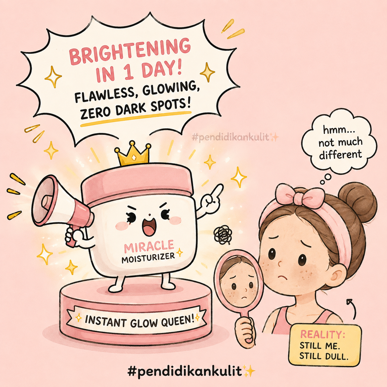 Kenapa Moisturizer Tidak Berbaloi Untuk Mencerahkan Muka?