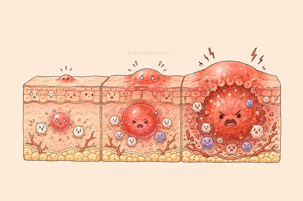 Macam Mana Inflammation Boleh Buat Jerawat Nampak Lebih Teruk?